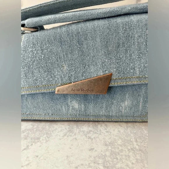 ACNE STUDIOS Asymmetric Denim Tote bag For Women - Picture 2 of 4